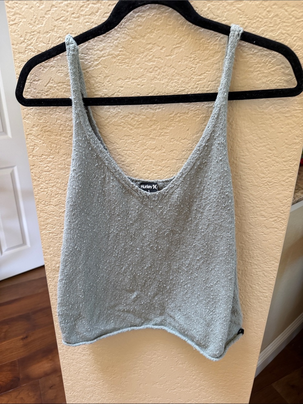 Hurley Light Green Knit Scoop Neck Tank - Women's Camisole